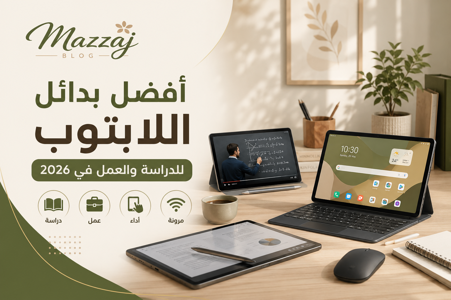 أفضل بدائل اللابتوب للدراسة والعمل في 2026